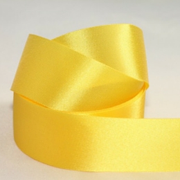 Single Sided Satin Ribbon Yellow