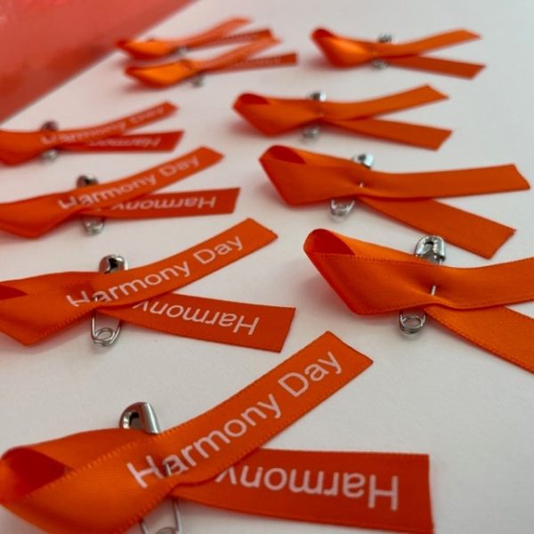 Harmony Day Orange Awareness Ribbons - Australian Printed Ribbon