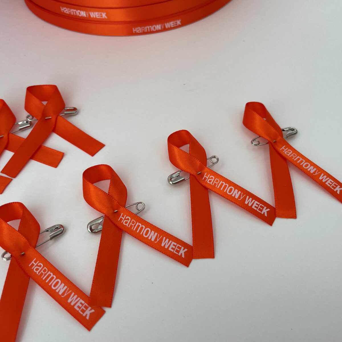 Harmony Week Orange Awareness Ribbons - Australian Printed Ribbon