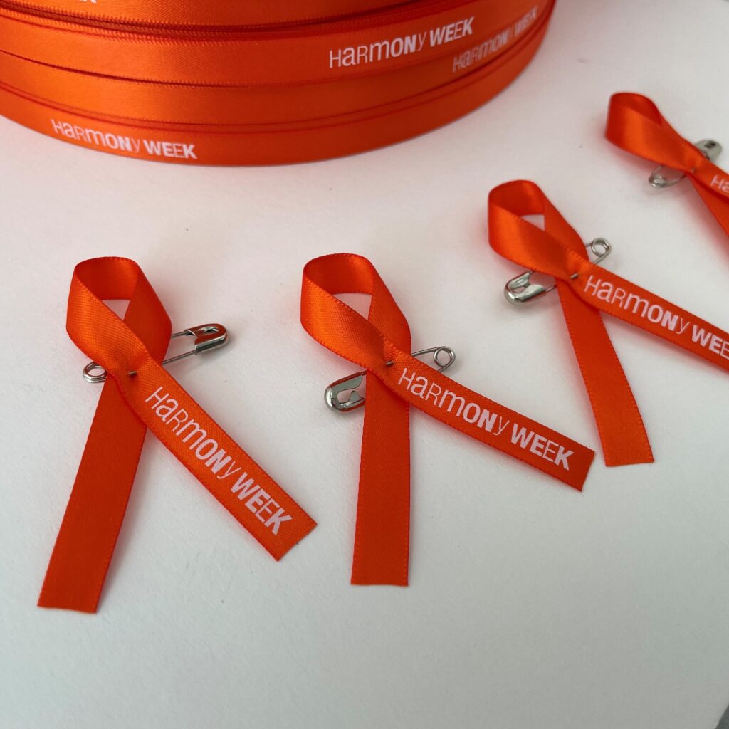 Harmony Week Orange Awareness Ribbons - Australian Printed Ribbon